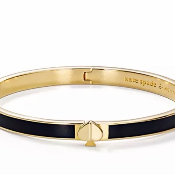 kate spade Jewelry - Kate Spade Gold Toned & Black Enamel Bangle Bracelet - NWT